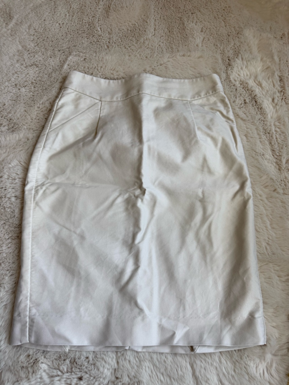 J. Crew Cream Pencil Skirt
